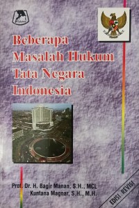 Image of Beberapa Masalah Hukum Tata Negara Indonesia